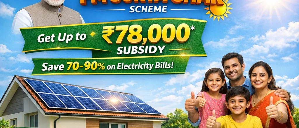 PM Surya Ghar Yojana: How to Get Free Solar Power for Your Home in India